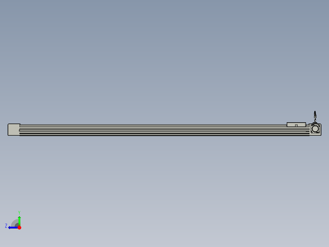 威洛博直线电机模组EB6-L140-S1800-R-P40-MS3右视图