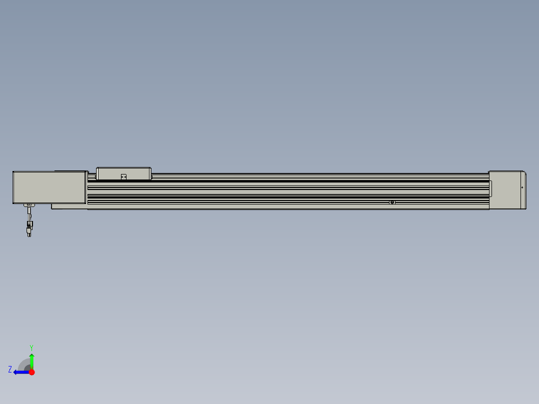 威洛博直线电机模组EB8-L100-S900-BL-P75-MS3右视图
