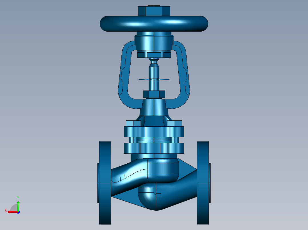 阀门模型-DN15______后视图