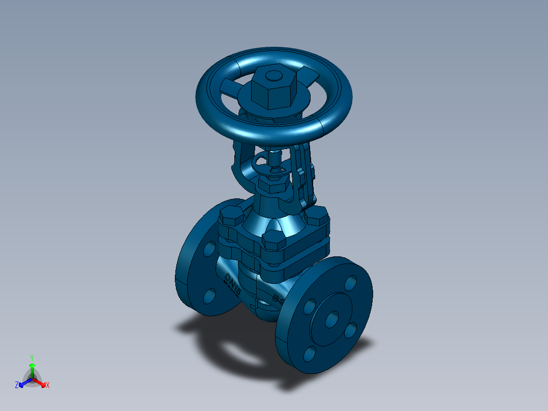 阀门模型-DN15______正等轴测图