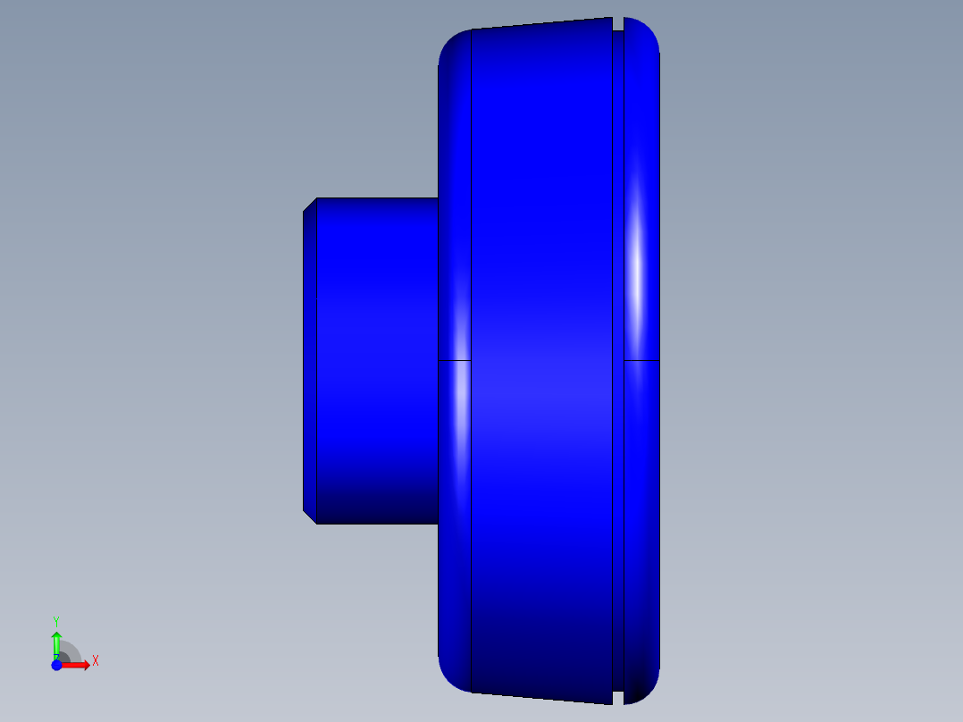 人體工學型把手(貫通孔)ELK.FP-3D多系列多零件图纸模型前视图