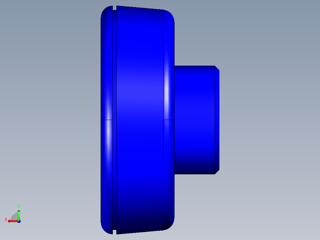 人體工學型把手(貫通孔)ELK.FP-3D多系列多零件图纸模型后视图