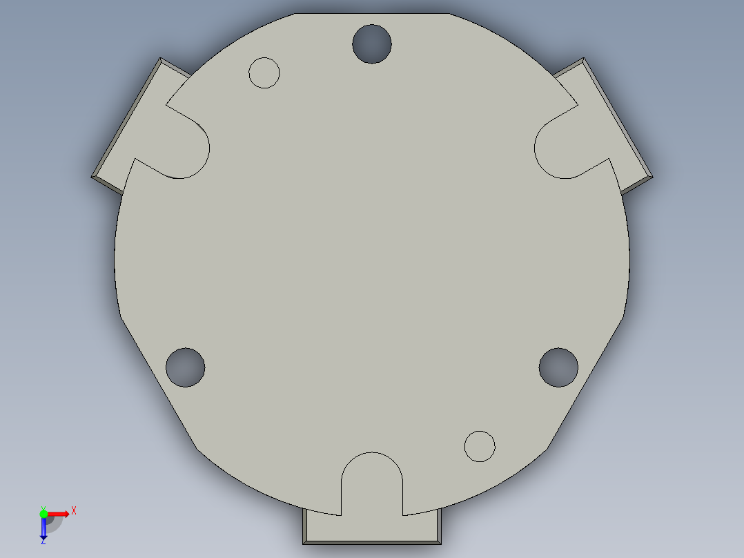 普通气爪PH14-40S俯视图
