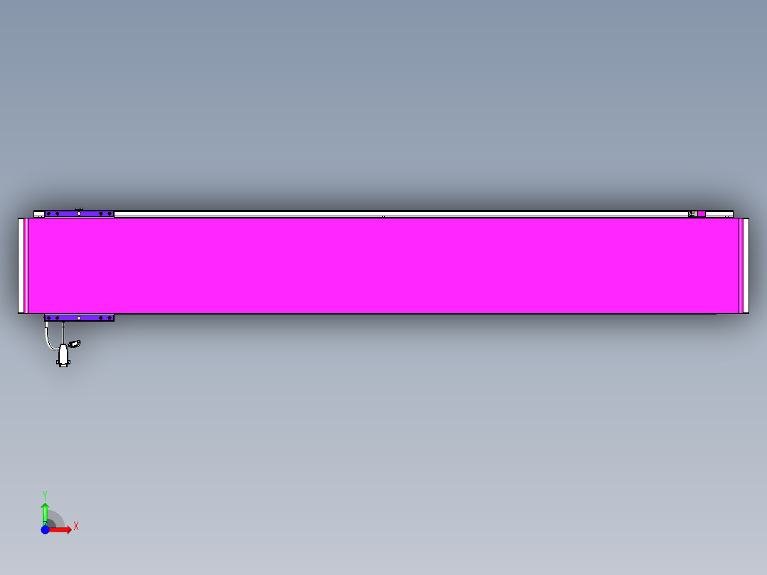 威洛博VL系列直线电机模组-VL22H2-S1400前视图