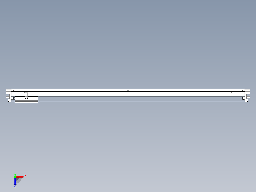 威洛博VL系列直线电机模组-VL22H2-S1400俯视图