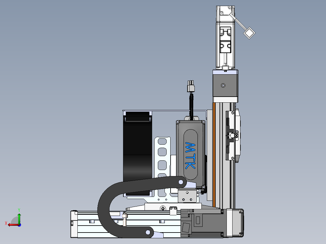 内嵌直交机械手XYG系列XYG432-A4后视图