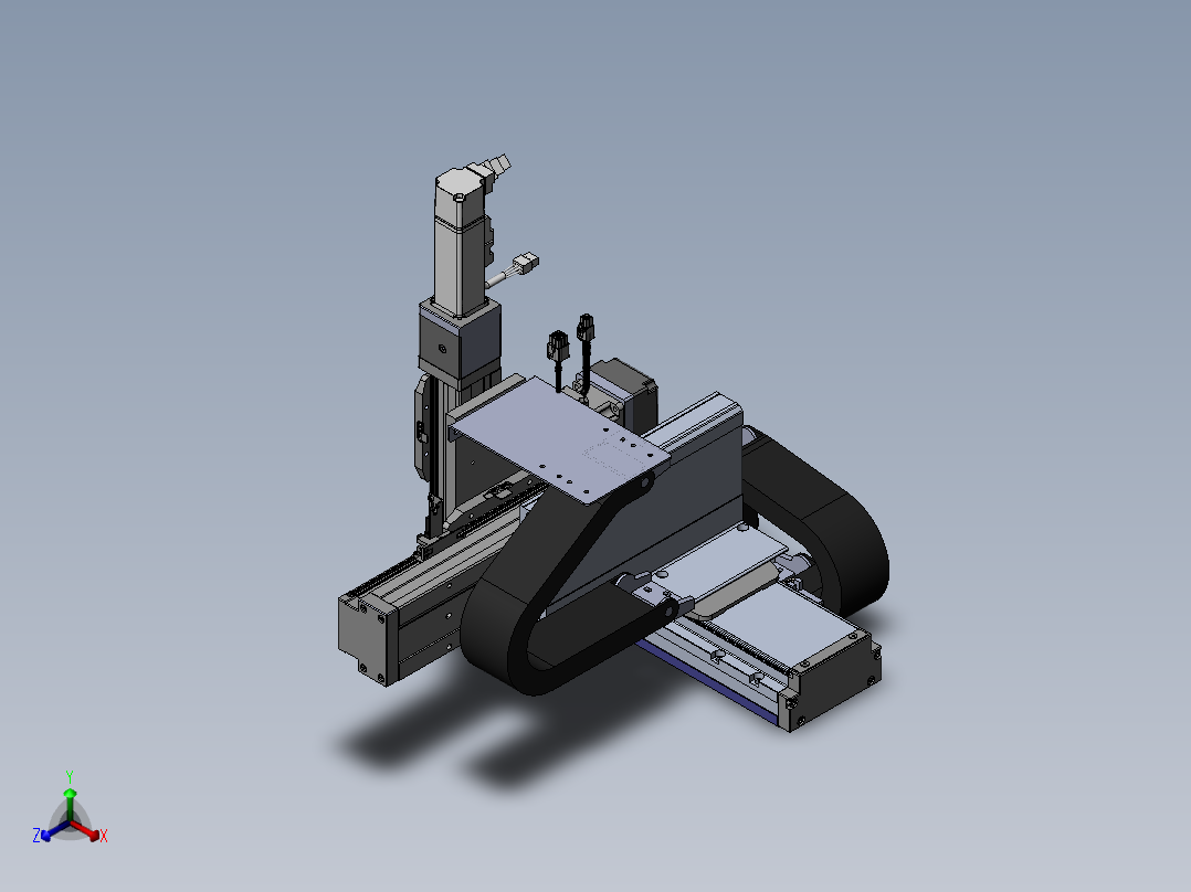 内嵌直交机械手XYG系列XYG432-A4正等轴测图