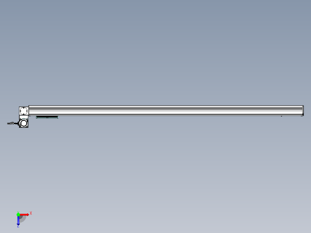 威洛博VBC同步带传动一无尘环境VBC14-L45-S1700-BLU-ZP40-C3俯视图
