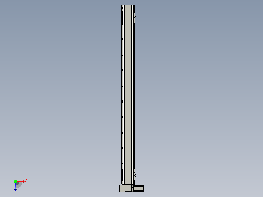 直线模组LHB17-L40-S2000-LD设计图纸俯视图