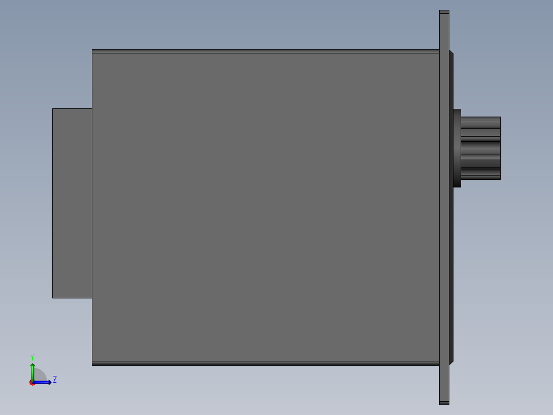 调速电机控制器左视图