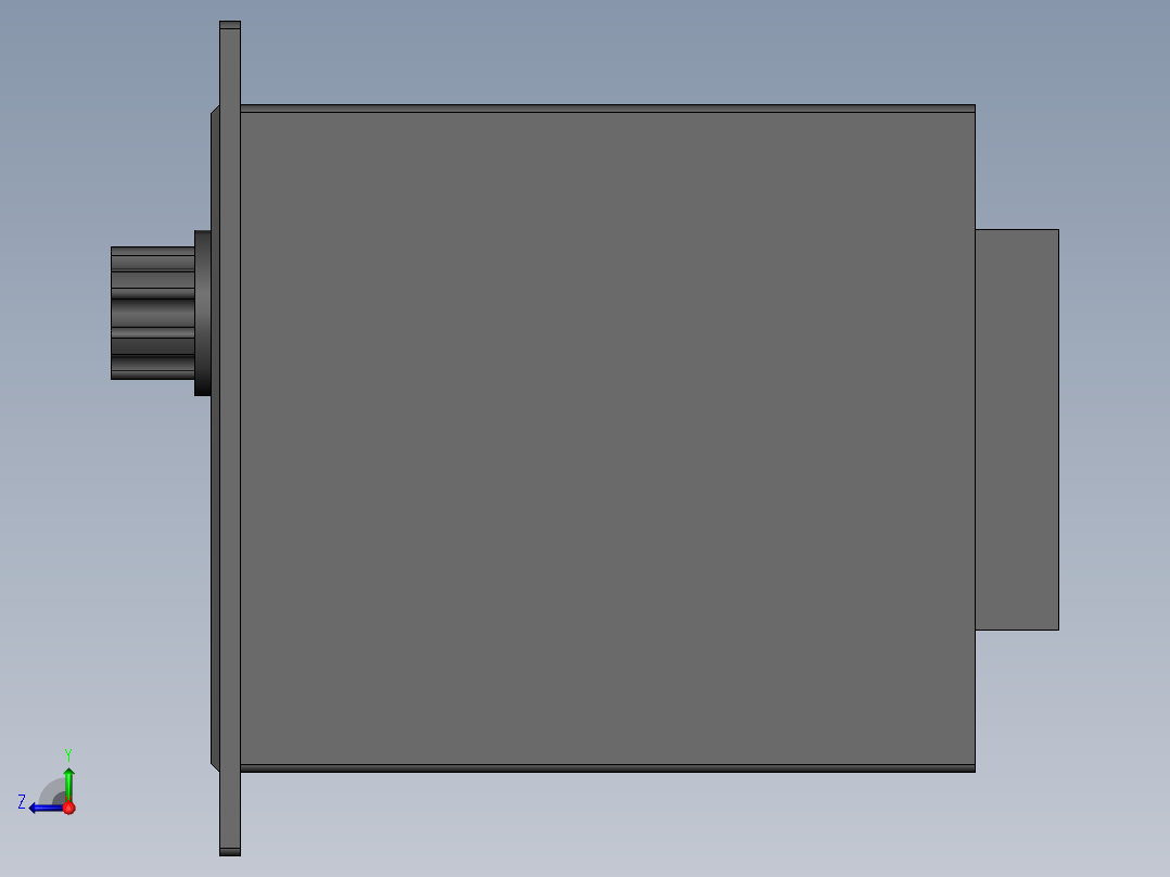 调速电机控制器右视图