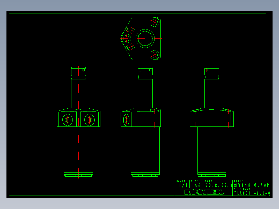 KOSMEKTLA1001-2JL-Q多系列多零件图纸模型