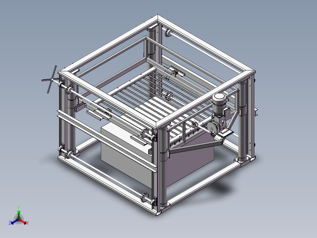 阻塞高气机正等轴测图