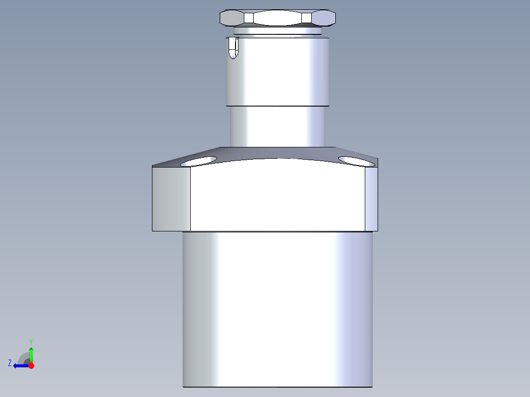 KOSMEKLG0900-SR-Y30多系列多零件图纸模型右视图