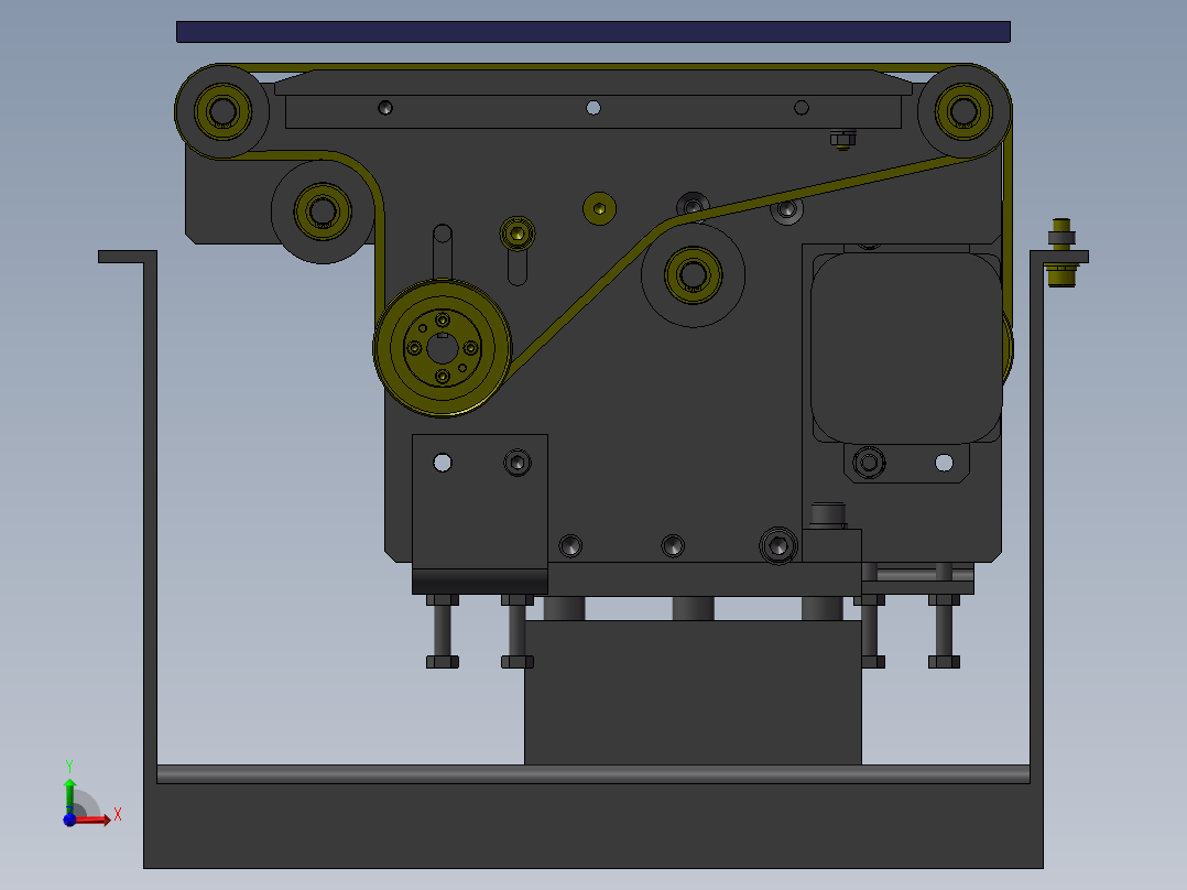合流装置前视图