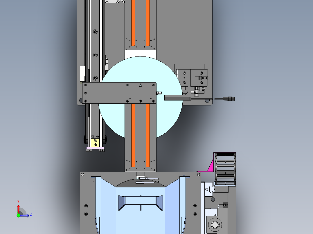 精圆老化测试上料机构三维SW图纸 附STEP