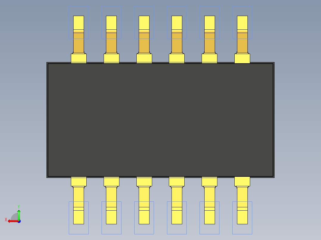 开关继电器保护 SM-DIP-DHNF-06F后视图
