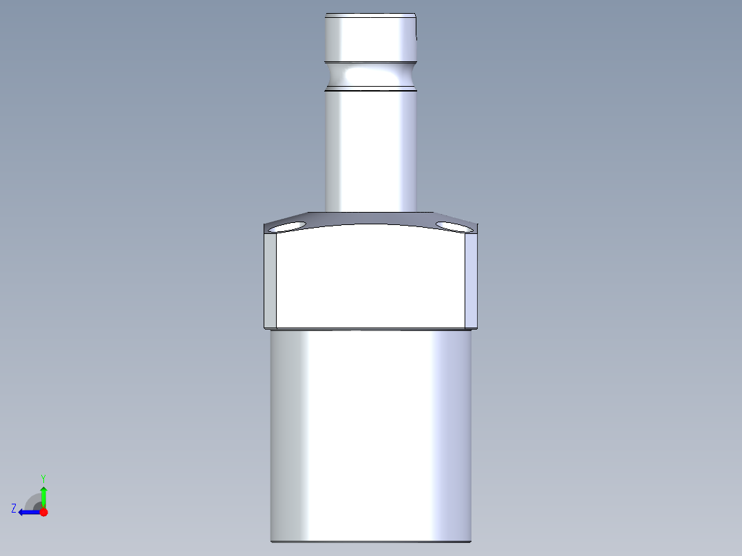 KOSMEKLHA0480-GR-F多系列多零件图纸模型右视图