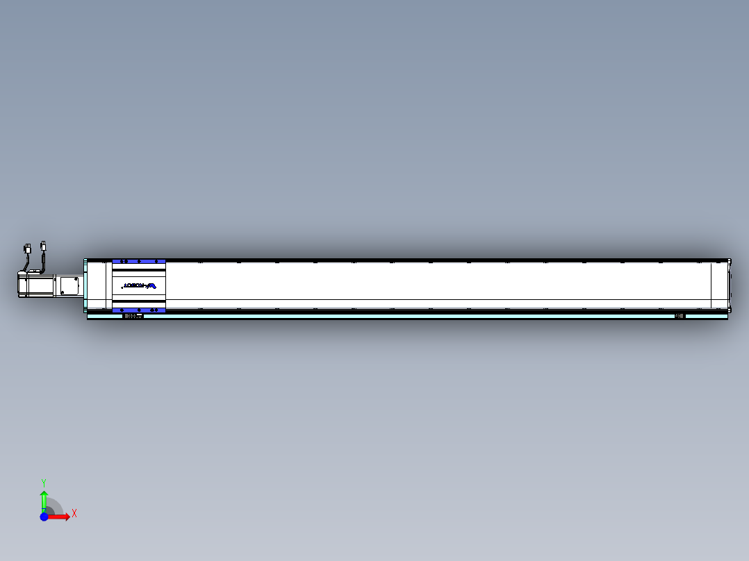 VF丝杆传动-一般环境VF14-Lxx-C-S1400-BC-ZP40-C3前视图