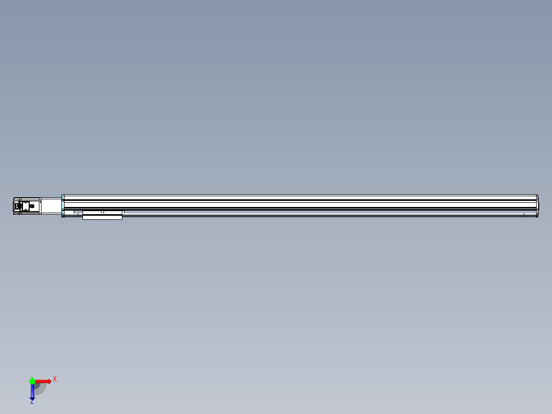 VF丝杆传动-一般环境VF14-Lxx-C-S1400-BC-ZP40-C3俯视图
