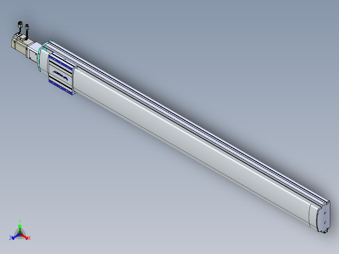 VF丝杆传动-一般环境VF14-Lxx-C-S1400-BC-ZP40-C3正等轴测图