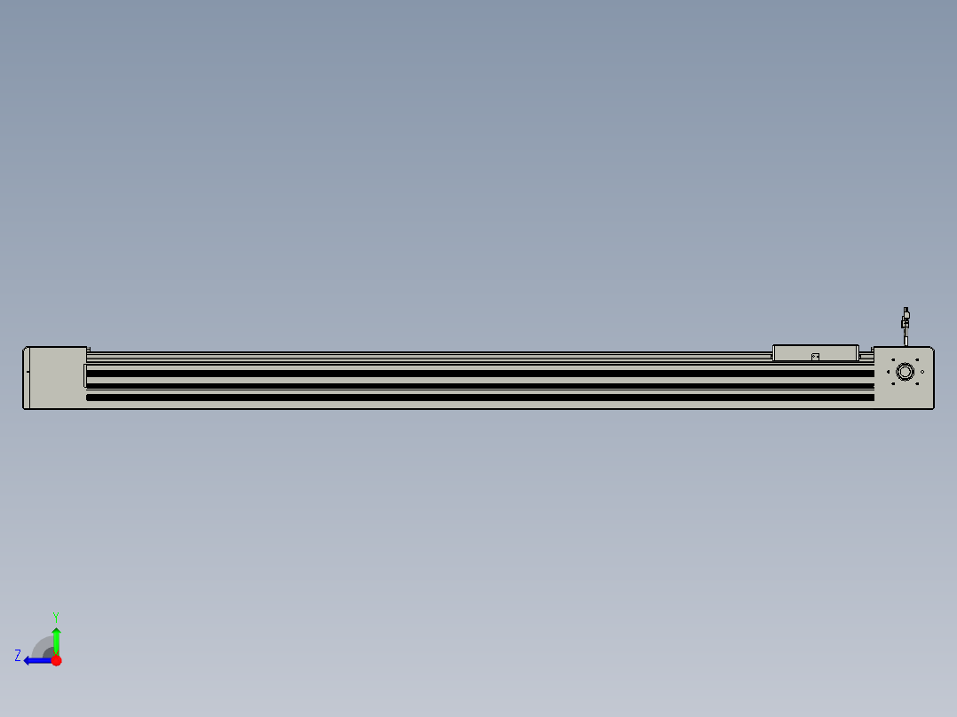 威洛博直线电机模组EB10-L224-S1400-L-ZP75-MS3-5K右视图
