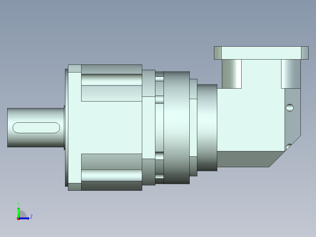 直齿ZPLX240-L3 35-114.3-200-M12.stp左视图