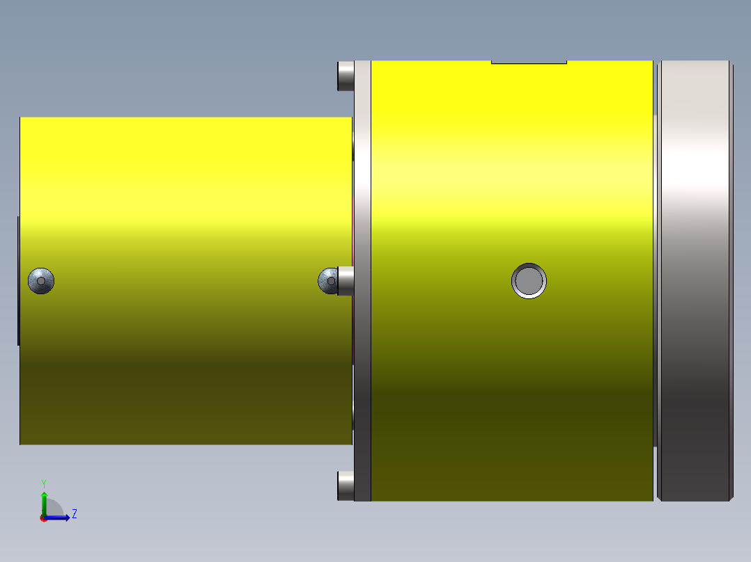 电液滑环（sw15可编辑+工程图）左视图
