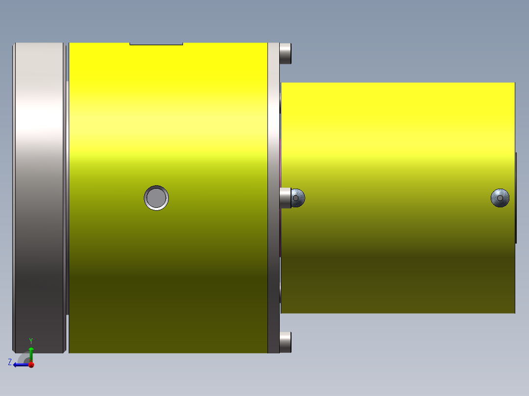 电液滑环（sw15可编辑+工程图）右视图