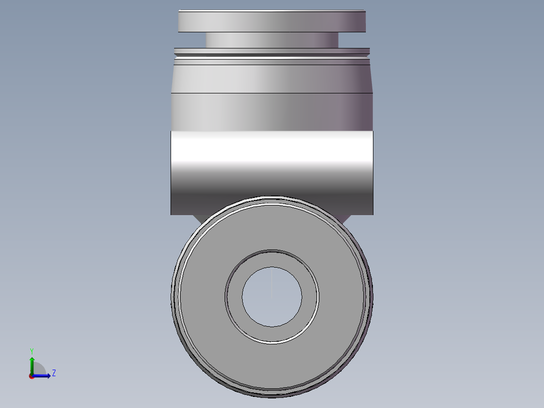 气动接头-T型三通APEW10-8（10变8）左视图