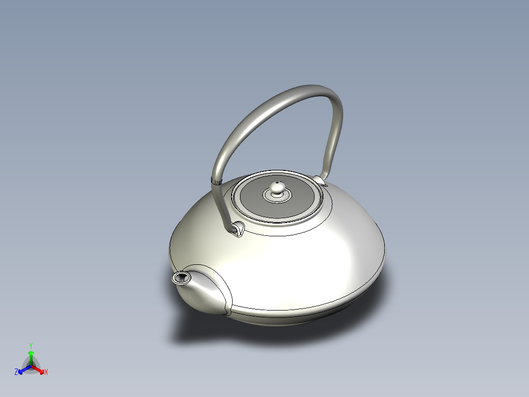 日本茶正等轴测图