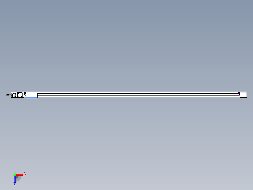 威洛博LB.GB同步带传动--欧规系列GB8-L96-S3100-BL-P40俯视图