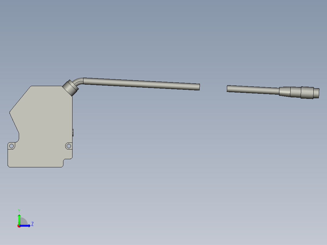 基恩士LJ-G080_kc图纸模型左视图
