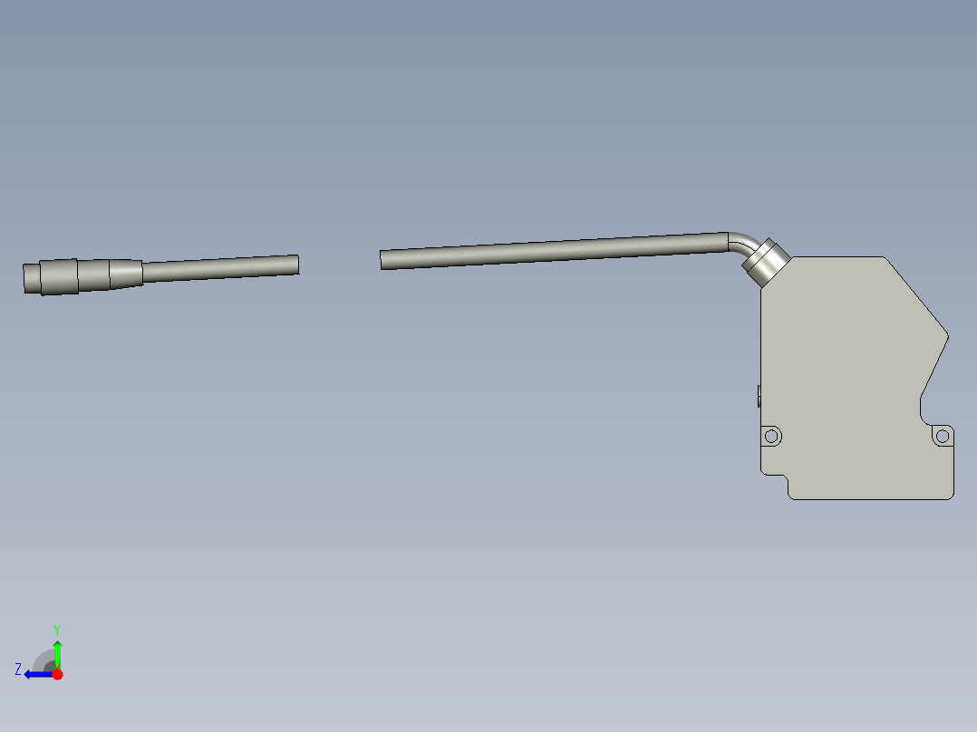 基恩士LJ-G080_kc图纸模型右视图