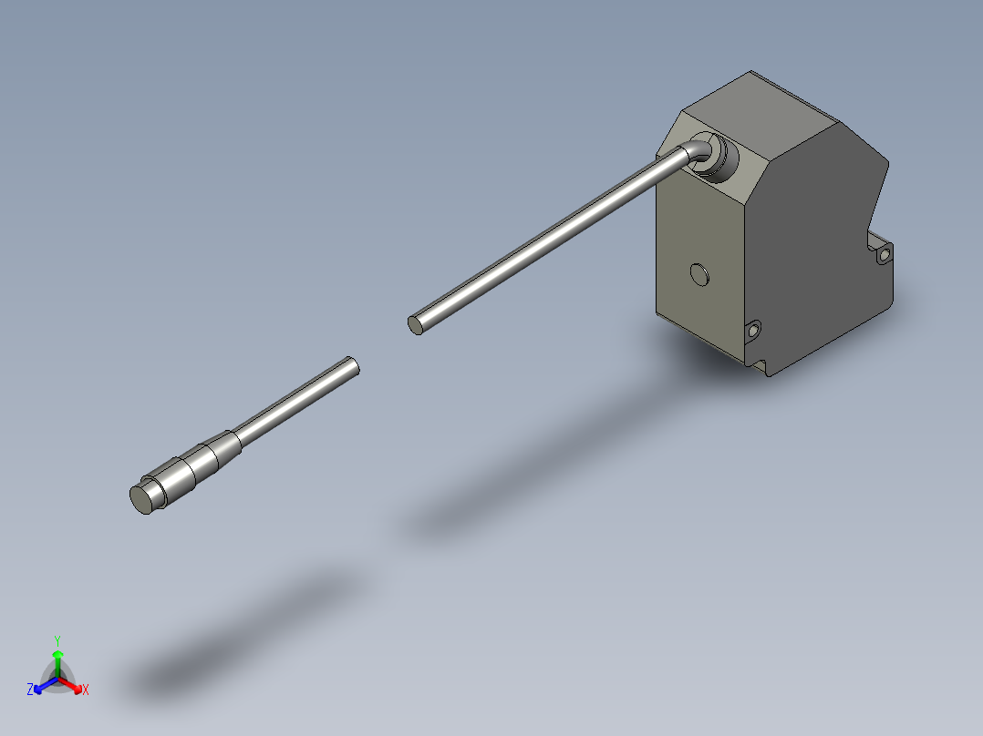 基恩士LJ-G080_kc图纸模型正等轴测图