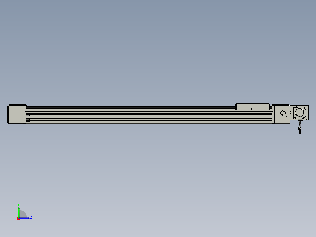 威洛博直线电机模组EB16-L208-S1300-BL-ZP75-MS3-5K左视图