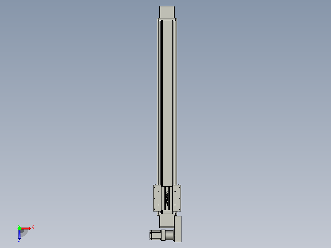 威洛博直线电机模组EB16-L208-S1300-BL-ZP75-MS3-5K俯视图