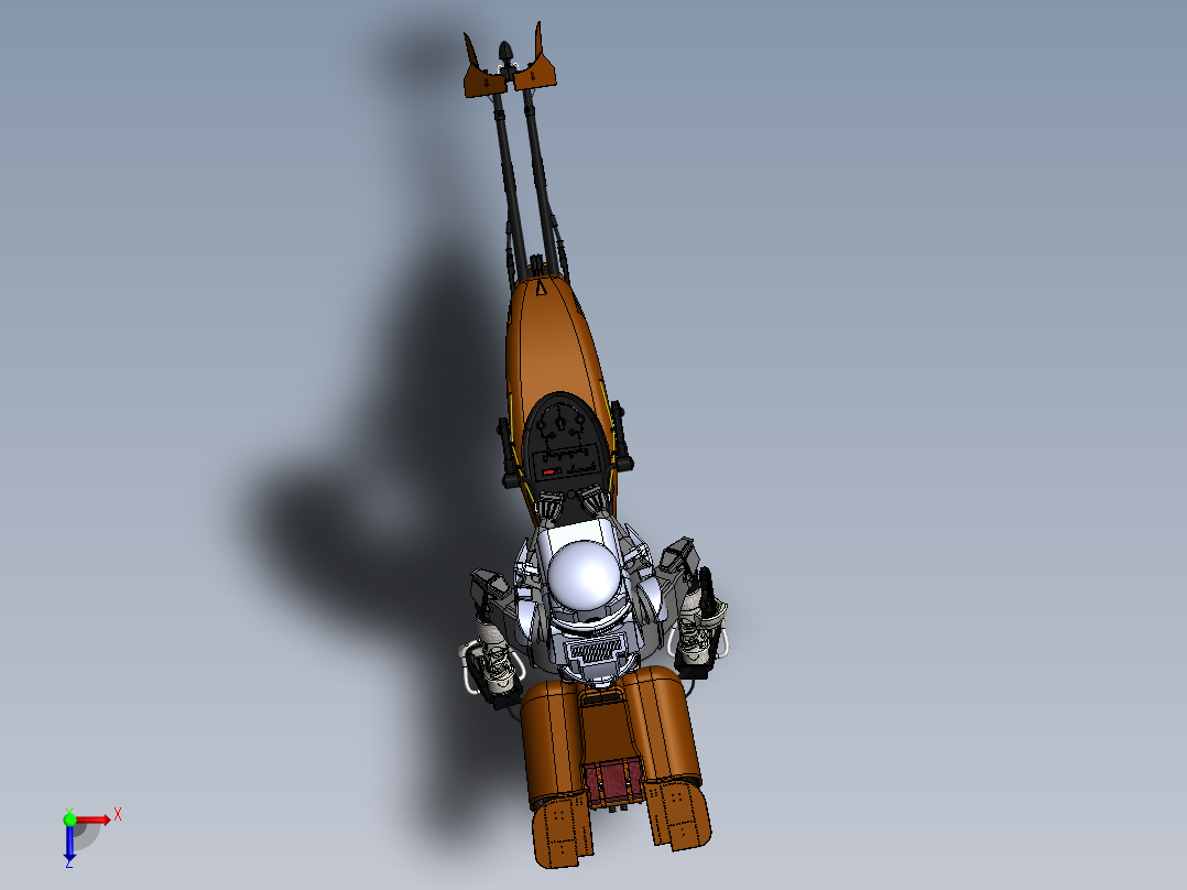 斯考特骑兵自行车星球大战俯视图