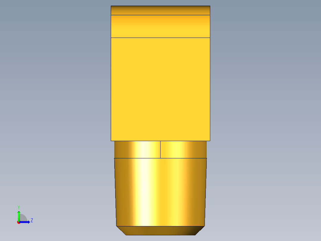 倒齿式工业管接头Hose Barb 90Deg Elbow to Male Pipe 129HB-8-4左视图