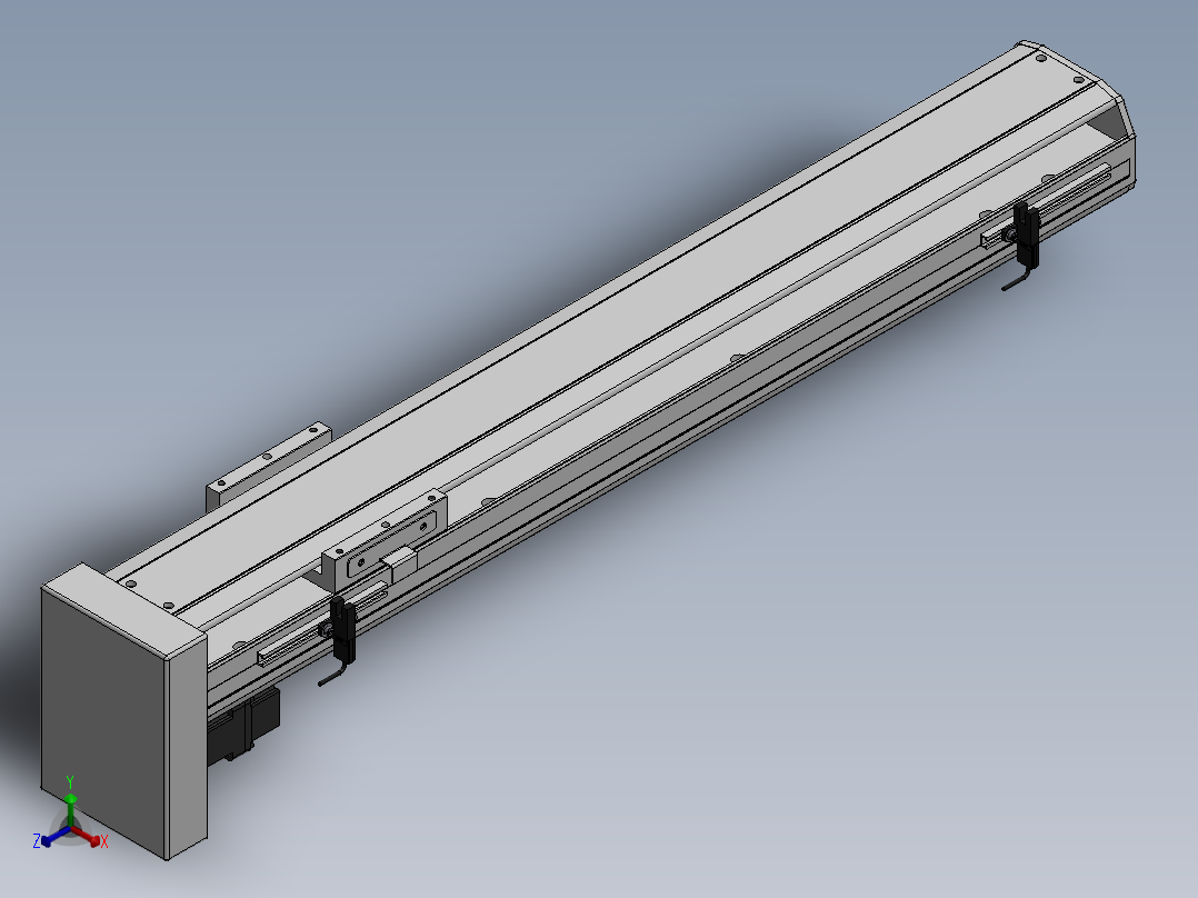 精密模组MY100-T10-550L-BM-P10B-C4-C正等轴测图