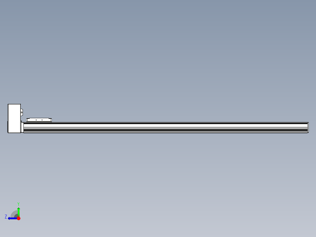 同步带全封闭直线模组TPA-HCB-105D-90-L1250-RU-C-P20-N3右视图