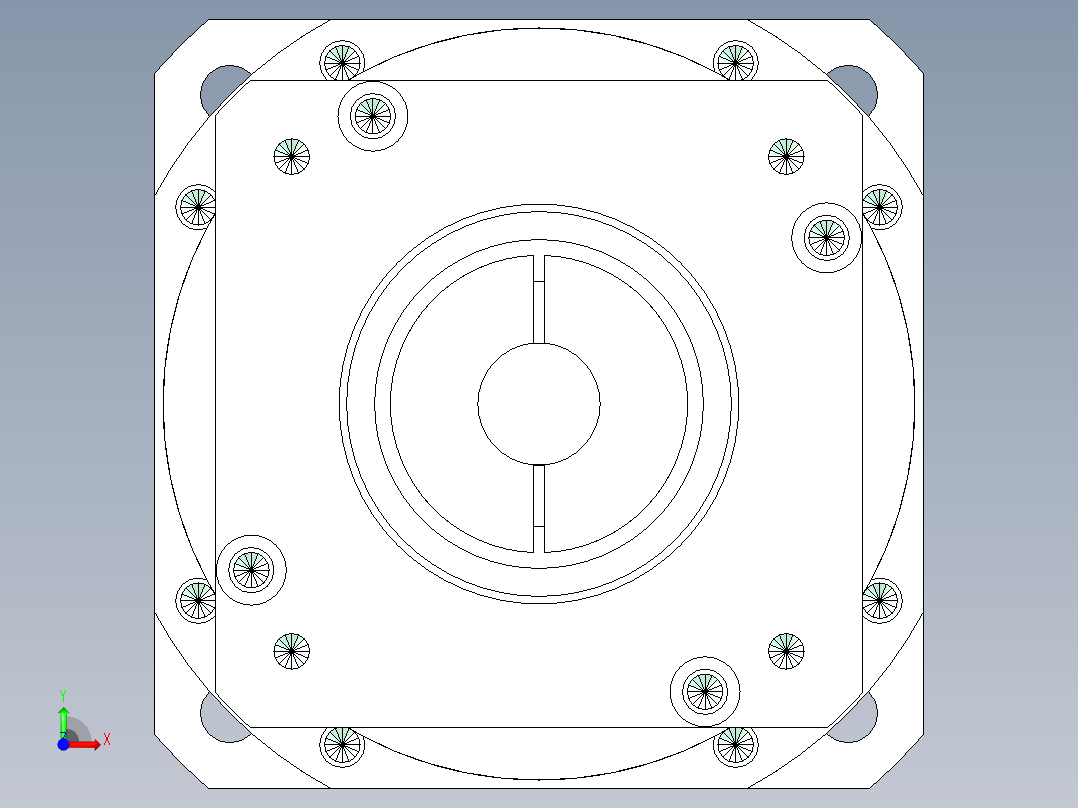 直齿孔PLX220-L2 35-114.3-200-M12.stp前视图