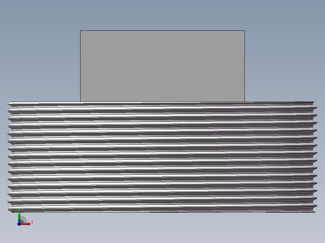 四角塞头 DN80前视图