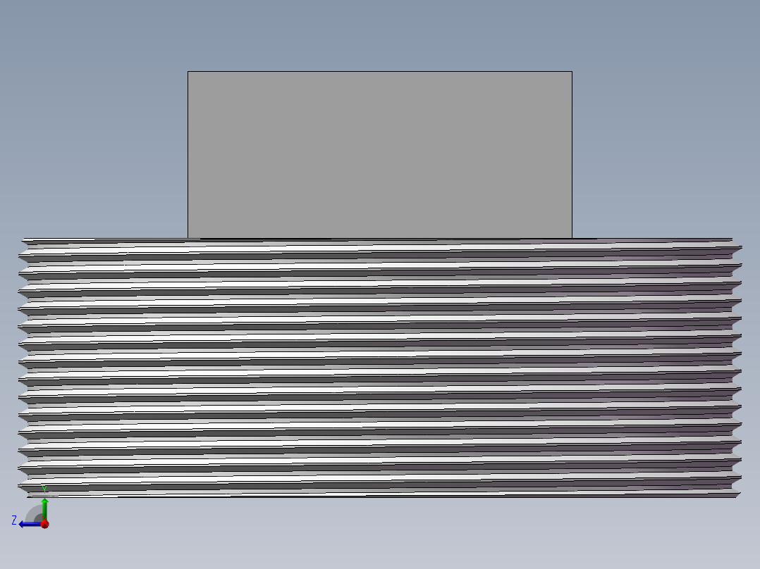 四角塞头 DN80右视图