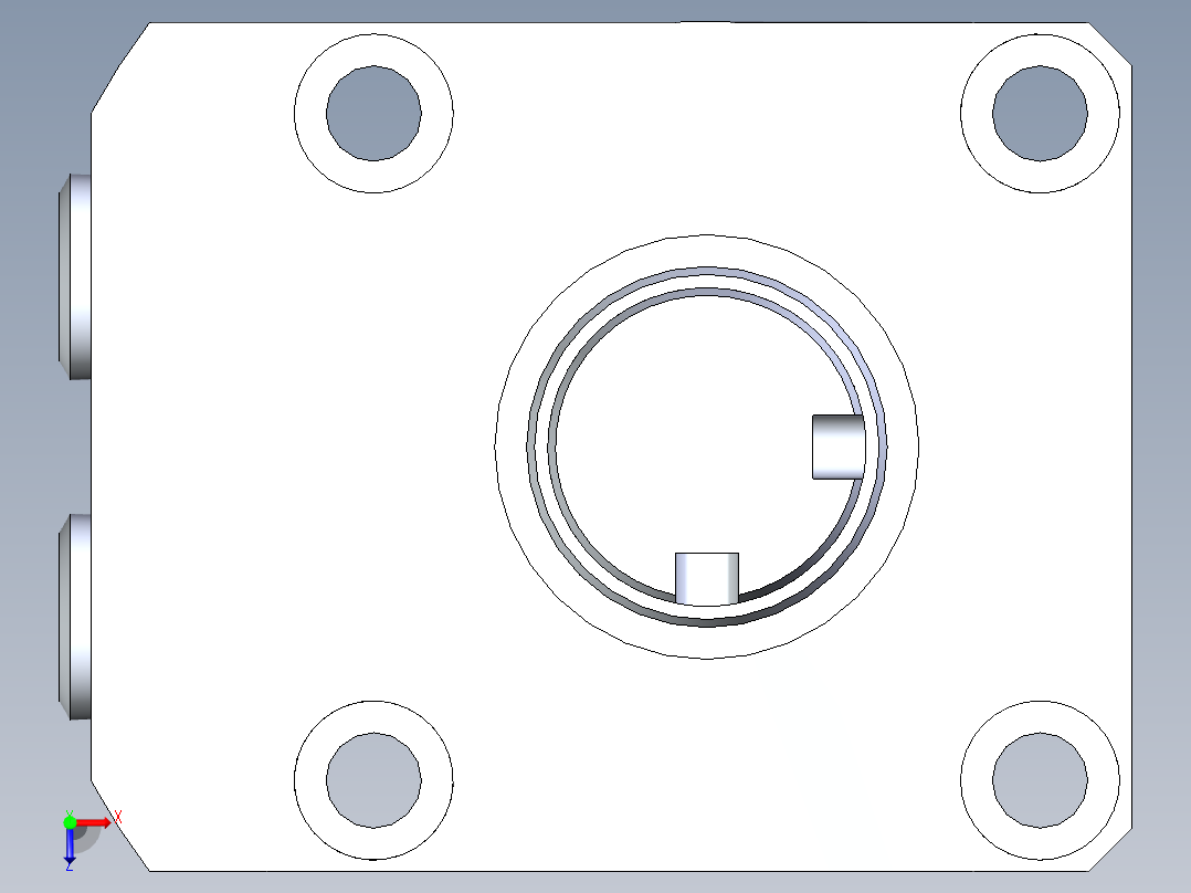 KOSMEKLHA0360-GL-F_R01多系列多零件图纸模型俯视图