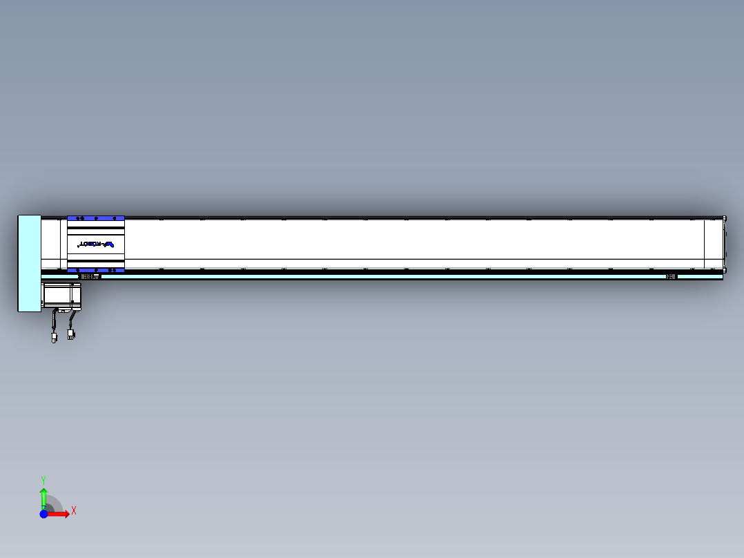 VF丝杆传动-一般环境VF14-Lxx-C-S1400-BL-ZP40-C3前视图
