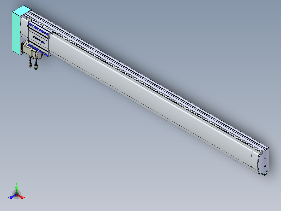 VF丝杆传动-一般环境VF14-Lxx-C-S1400-BL-ZP40-C3正等轴测图