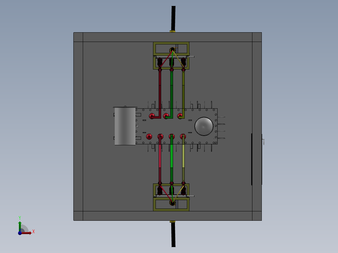 配电室主三维立体sw16可编辑前视图