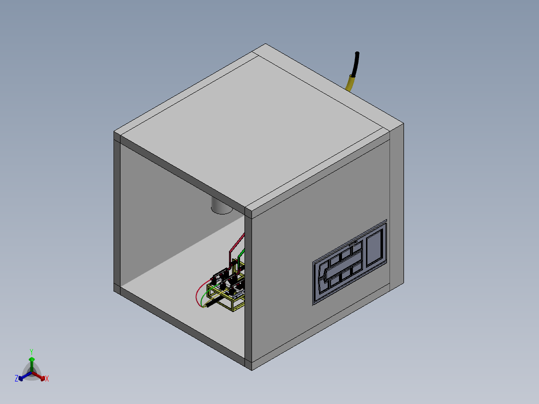 配电室主三维立体sw16可编辑正等轴测图
