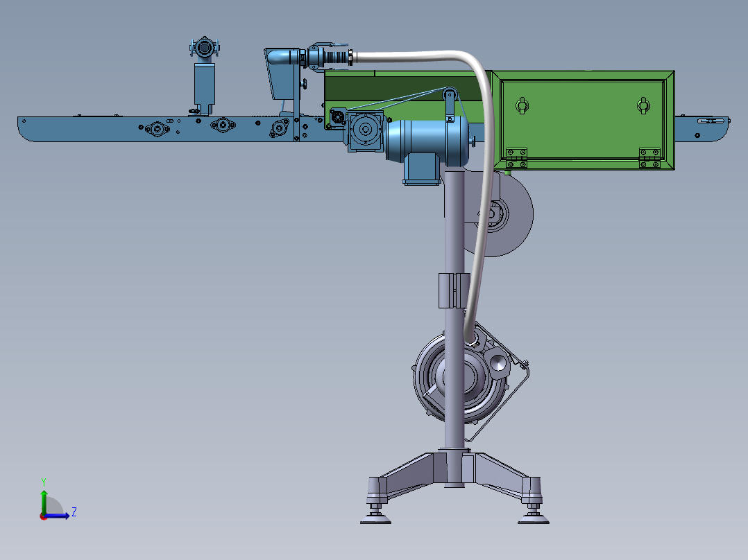 排料输送机sw20左视图